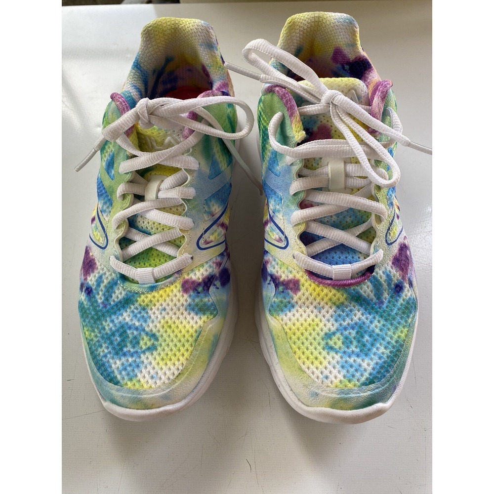 Fila Womens Memory Foam Tie Dye Running Shoes Multi Color 5RM01582-325 Size 8.5